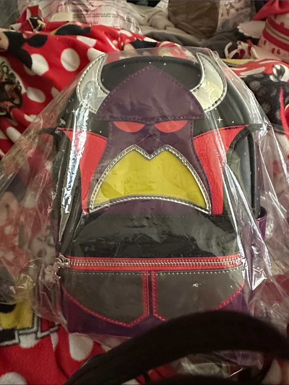 NWT Loungefly Pixar Toy Story Emperor Zurg Figural Glow-in-the-Dark Backpack - Picture 6 of 7